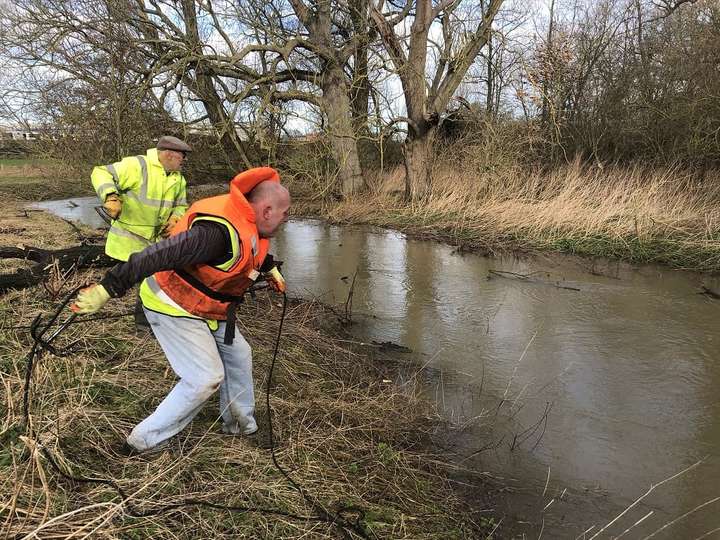 River debris clearance